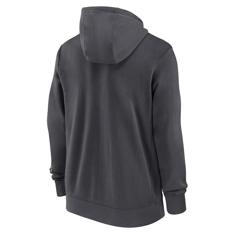 Atlanta Falcons Playbook Page Club Men's Nike NFL Full-Zip Hoodie