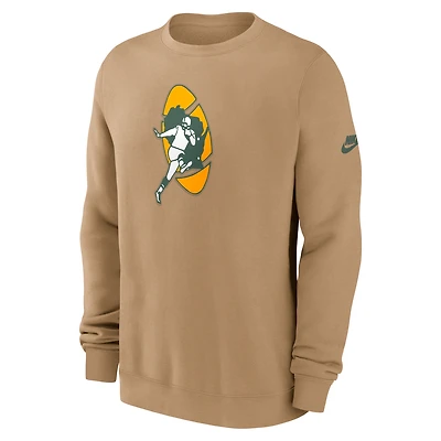 Green Bay Packers Swing Pass Rewind Club Men's Nike NFL Pullover Crew