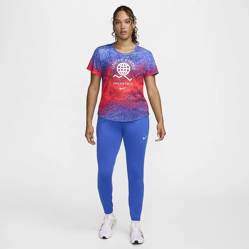 USA One Women's Nike Dri-FIT Running Short-Sleeve Top
