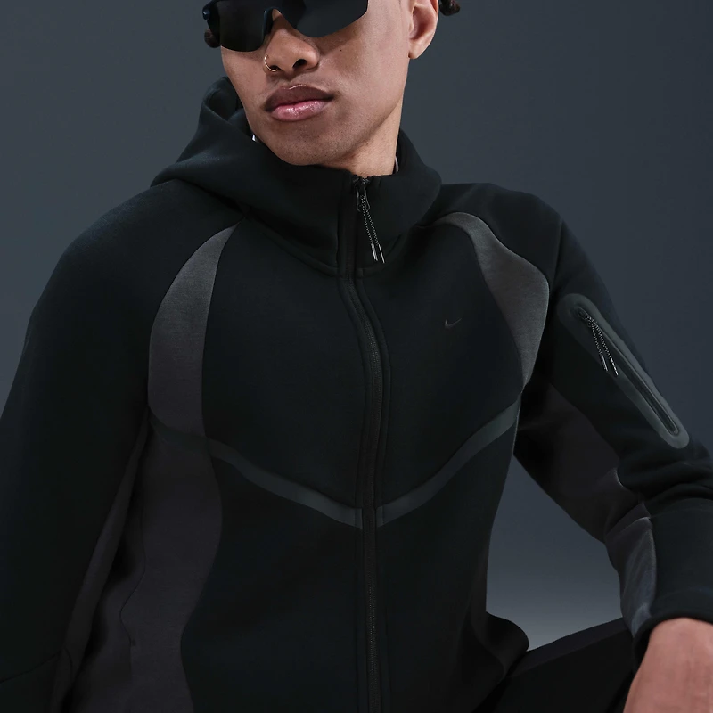 Nike Tech Men's Color-Block Full-Zip Fleece Windrunner Jacket