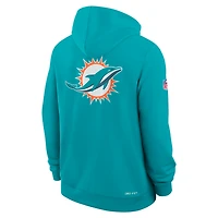 Miami Dolphins Utility Player Sideline Men's Nike Dri-FIT NFL Full-Zip Hoodie