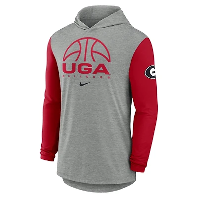 Georgia Basketball Men's Nike Dri-FIT College Long-Sleeve Hooded T-Shirt