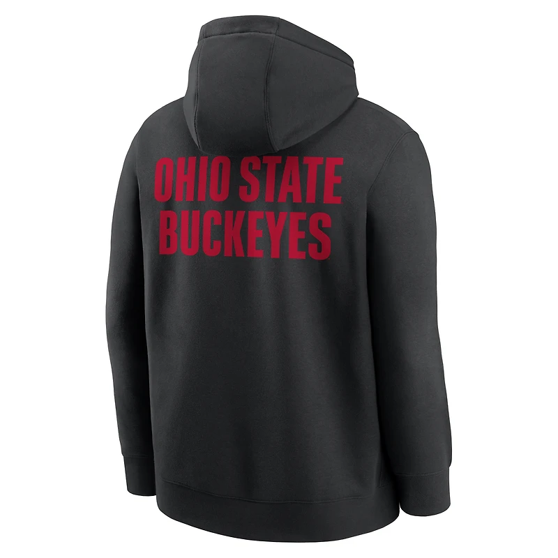Ohio State Club Basketball 2-Hit Men's Nike College Pullover Hoodie