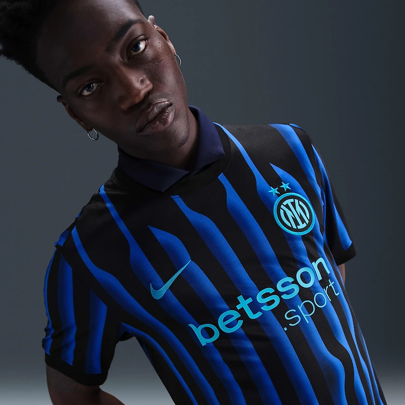 Inter Milan 2025/26 Stadium Home Men's Nike Dri-FIT Soccer Replica Jersey