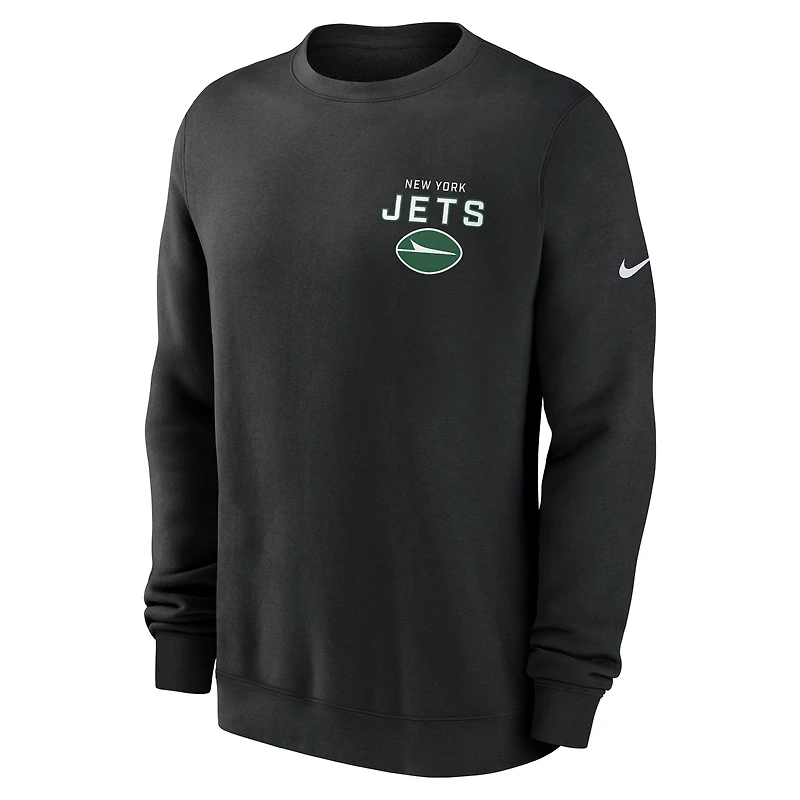 New York Jets Draw Block Club Men's Nike NFL Pullover Crew