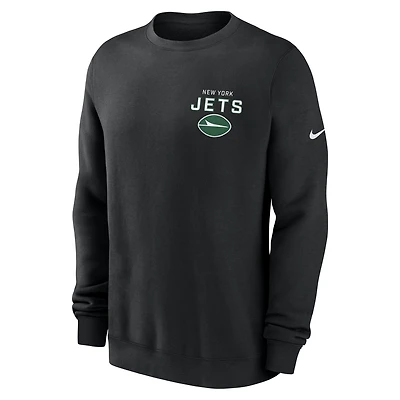 New York Jets Draw Block Club Men's Nike NFL Pullover Crew