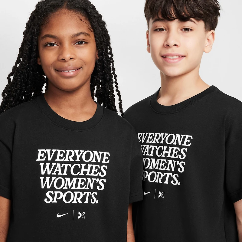 Everyone Watches Women's Sports™ Nike by TOGETHXR Big Kids' T-Shirt