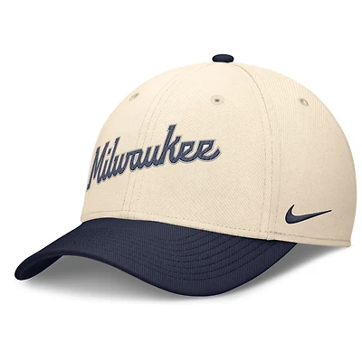 Milwaukee Brewers Statement Rise Swoosh Men's Nike Dri-FIT MLB Hat
