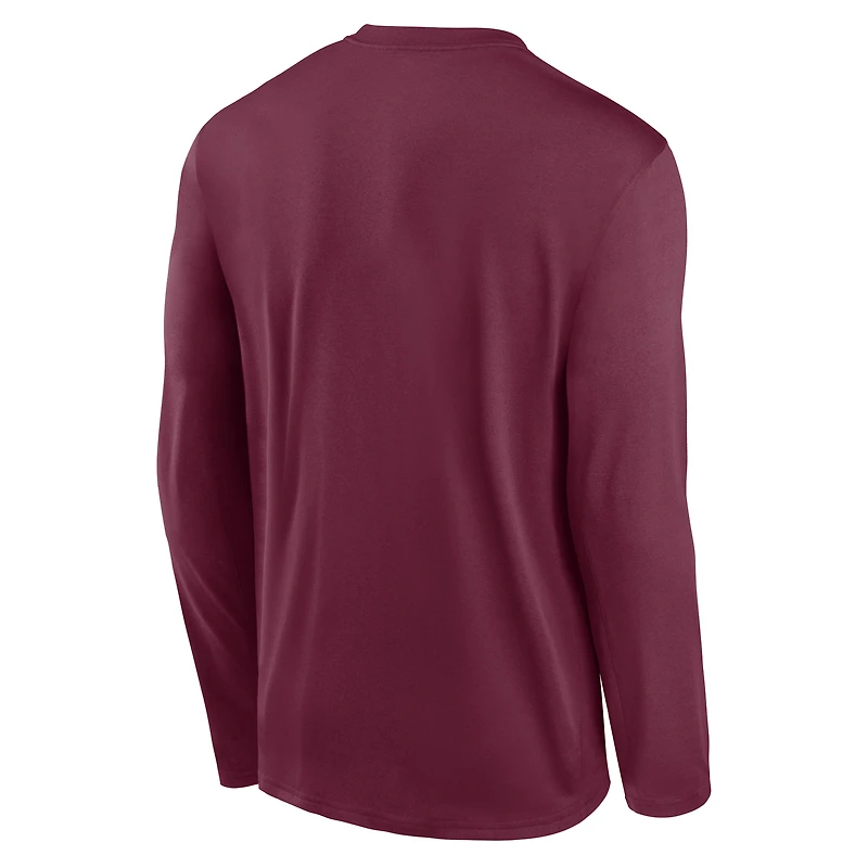 Florida State Courtside Basketball Shootaround Legend Men's Nike Dri-FIT College Long-Sleeve T-Shirt