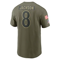 Lamar Jackson Baltimore Ravens Salute To Service Men’s Nike NFL T-Shirt