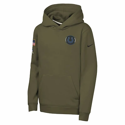 Nike Club Fleece NFL Indianapolis Colts Big Kids' "Salute to Service" Pullover Hoodie