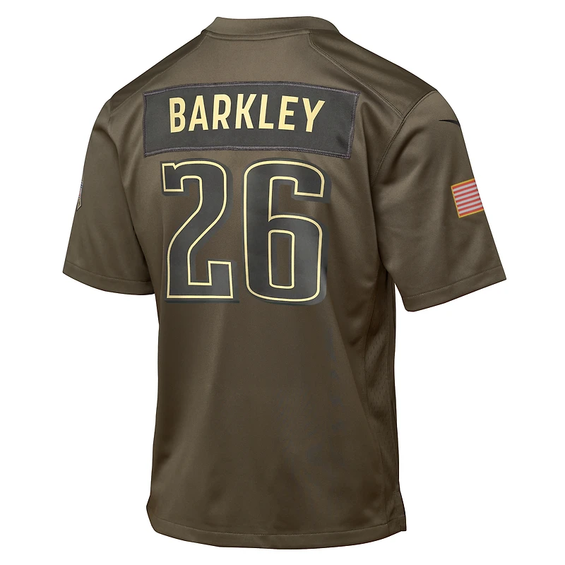 Saquon Barkley Philadelphia Eagles Salute to Service Big Kids’ Nike NFL Game Jersey