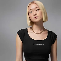 Jordan Sport Women's Short-Sleeve Knit Crop Top