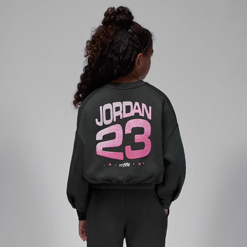 Jordan Jumpman Club Little Kids' Pleated Fleece Crew