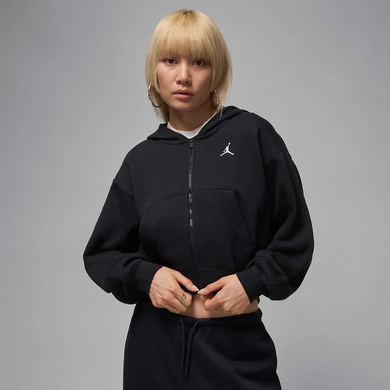 Jordan Brooklyn Fleece Women's Cropped Full-Zip Hoodie