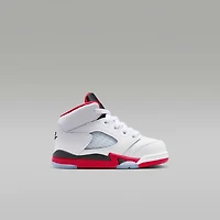 Jordan 5 Retro "Fire Red Black Tongue" Baby/Toddler Shoes