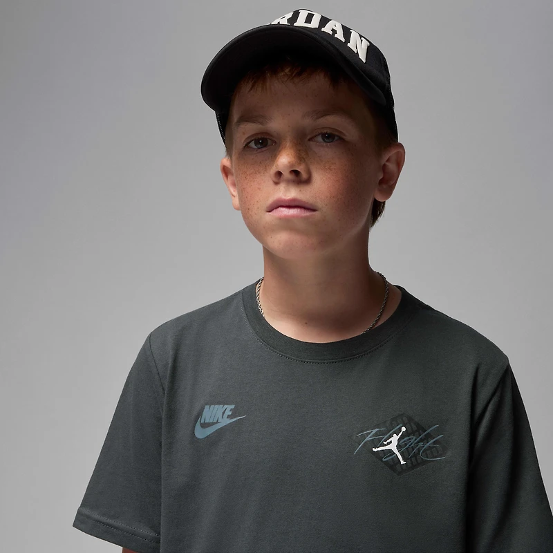 Jordan Big Kids' '24 Retro Black Cat T-Shirt