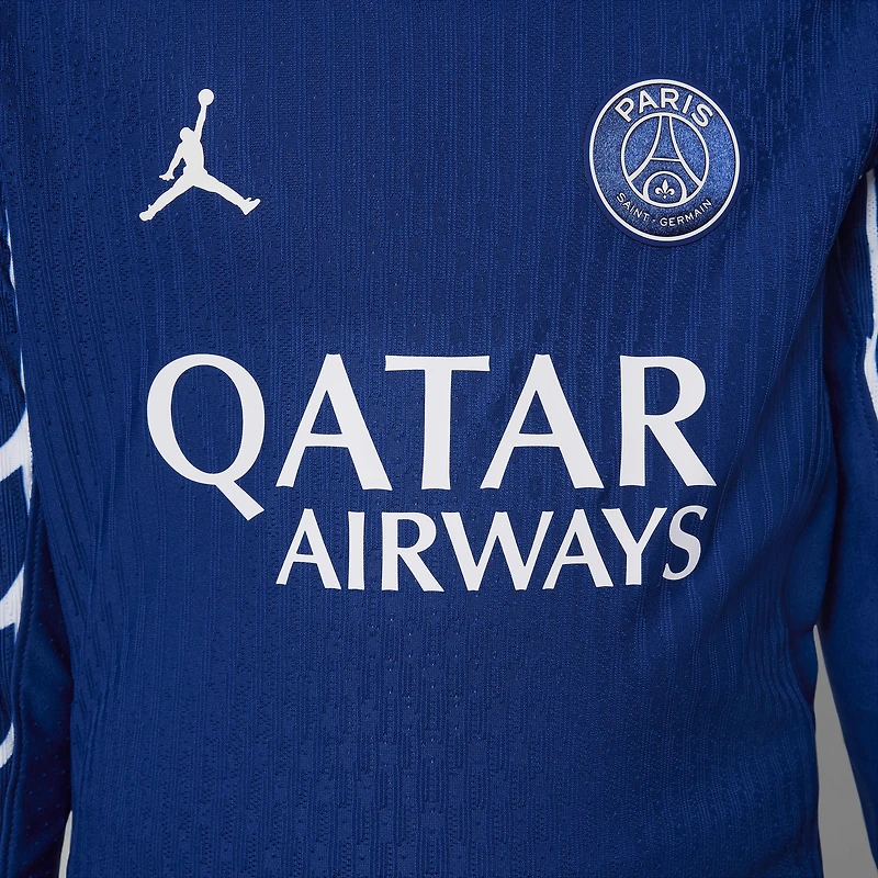 Paris Saint-Germain 2024/25 Match Fourth Big Kids' Jordan Dri-FIT ADV Soccer Authentic Long-Sleeve Jersey