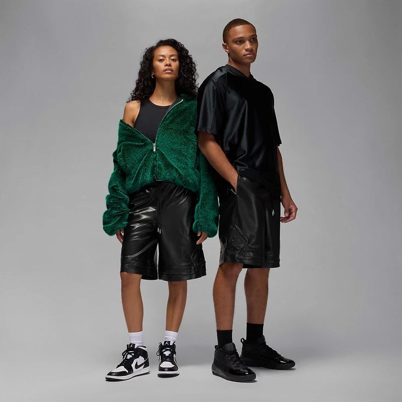 Air Jordan Men's Faux Leather Shorts