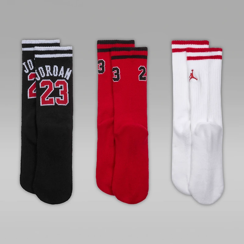 Jordan Big Kids' Varsity Jersey Crew Socks (3 Pairs)