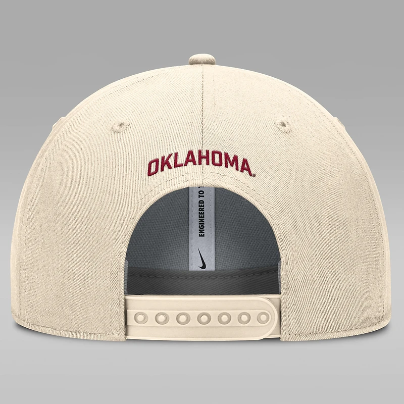 Oklahoma Primetime Rise Men's Jordan Brand Dri-FIT College Trucker Adjustable Hat