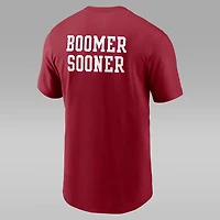 Oklahoma 2-Hit Stacked Men's Nike College T-Shirt