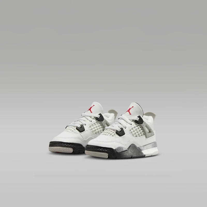 Jordan 4 Retro "White Cement" Baby/Toddler Shoes