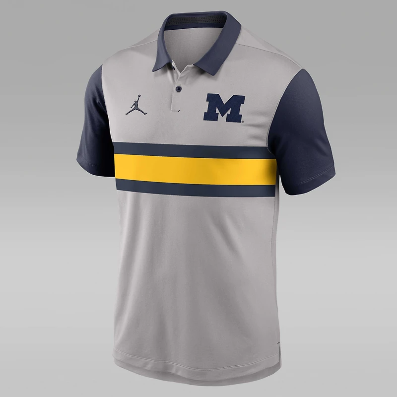 Michigan Vapor Men's Jordan Brand Dri-FIT College Polo