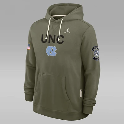 North Carolina 2025 Military Appreciation Men's Jordan Brand Dri-FIT College Pullover Hoodie