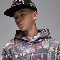 Jordan Big Kids' Brooklyn Printed Fleece Pullover Hoodie
