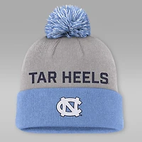 North Carolina Primetime Peak Men's Jordan Brand College Cuffed Pom Beanie