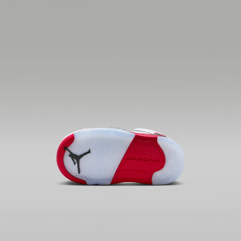 Jordan 5 Retro "Fire Red Black Tongue" Baby/Toddler Shoes