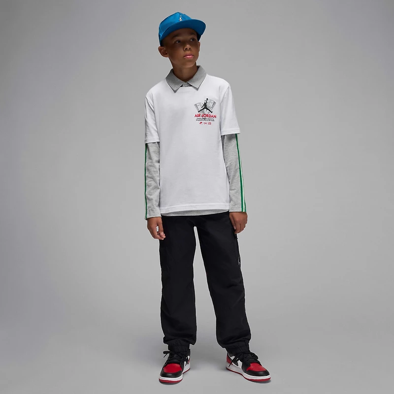 Jordan Big Kids' AJ5 Fire REd Tour T-Shirt