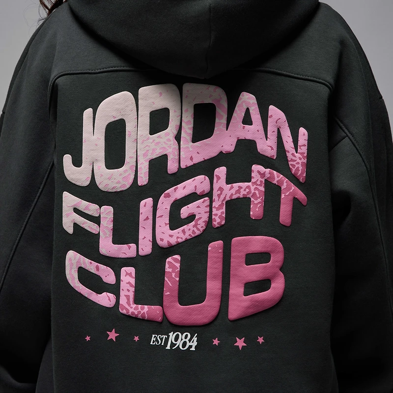 Jordan Jumpman Club Big Kids' Oversized Satin Pullover Hoodie