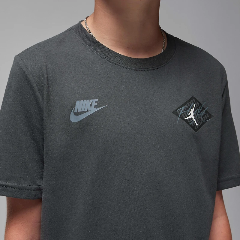 Jordan Big Kids' '24 Retro Black Cat T-Shirt