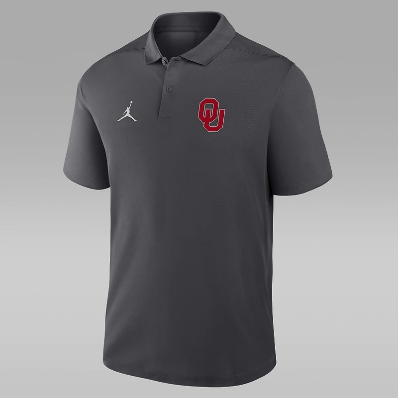 Oklahoma Primetime Victory Primary Logo Men's Nike Dri-FIT College Polo