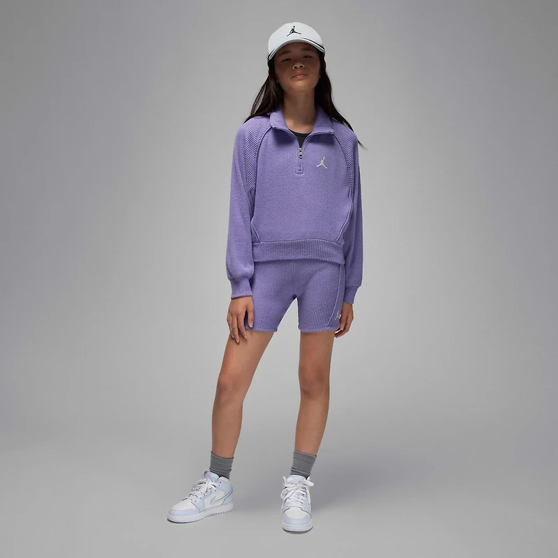 Jordan Big Kids' Quarter-Zip Long Sleeve Top