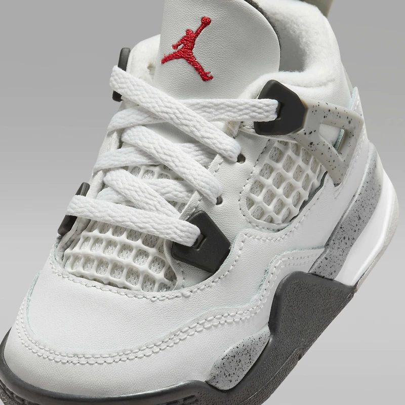 Jordan 4 Retro "White Cement" Baby/Toddler Shoes