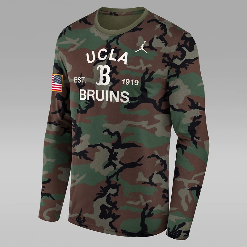 UCLA 2025 Military Appreciation Legend Men's Jordan Brand Dri-FIT College Long-Sleeve T-Shirt