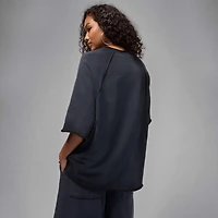 Jordan Flight Fleece Women's Oversized Short-Sleeve French Terry Top