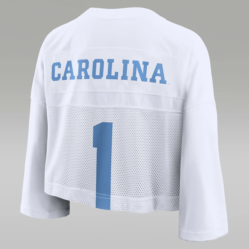 North Carolina Jersey Women's Jordan Brand Dri-FIT College Cropped Top