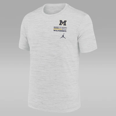 Michigan Campus Chest Stack Velocity Men's Nike Dri-FIT College T-Shirt