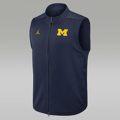 Michigan Victory Men's Jordan Brand Therma-FIT College Full-Zip Vest