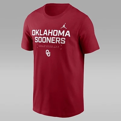 Oklahoma Courtside Basketball Men's Jordan Brand Dri-FIT College T-Shirt