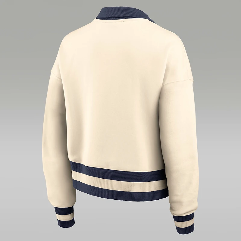 Michigan Legacy Women's Jordan Brand College Cropped 1/4-Zip Crew