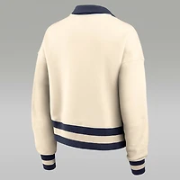 Michigan Legacy Women's Jordan Brand College Cropped 1/4-Zip Crew