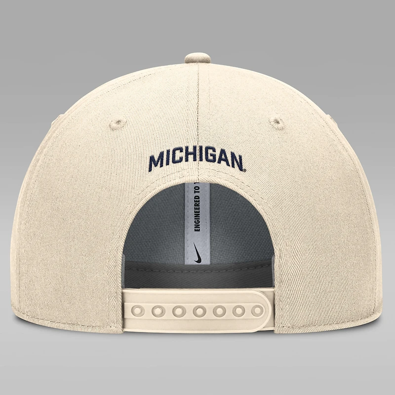 Michigan Primetime Rise Men's Jordan Brand Dri-FIT College Trucker Adjustable Hat