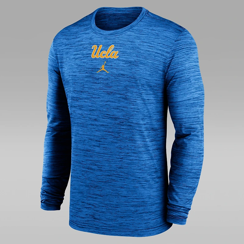 UCLA Sideline Velocity Men's Jordan Brand Dri-FIT College Long-Sleeve T-Shirt