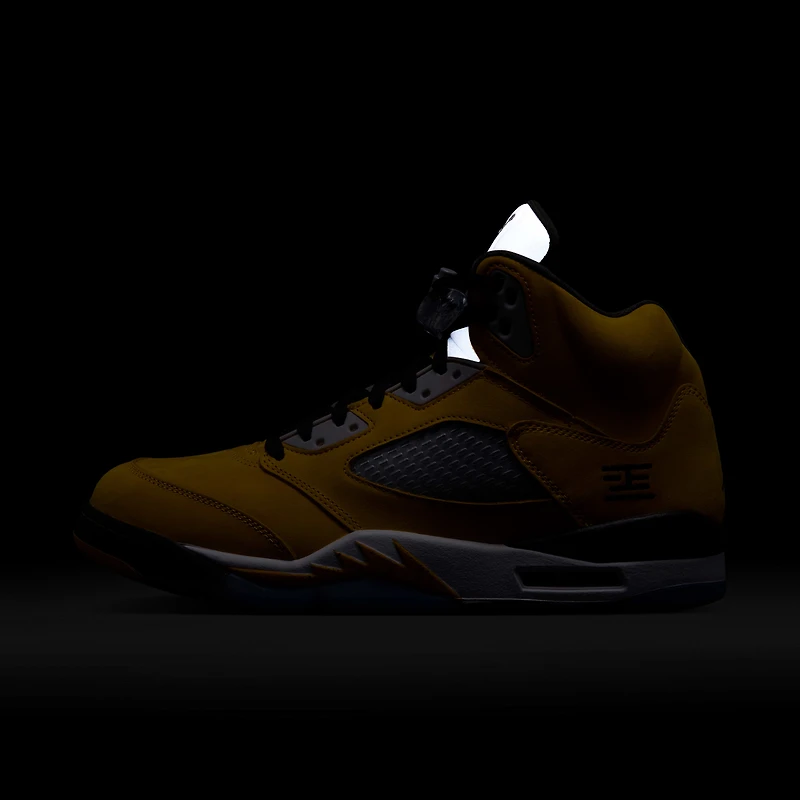 Air Jordan 5 Retro "Varsity Maize and Wolf Grey" Men's Shoes