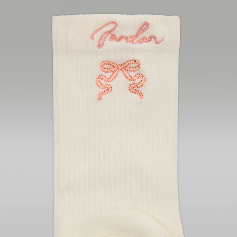 Jordan Big Kids' Sparkle Mesh Half Crew Socks (2 Pairs)